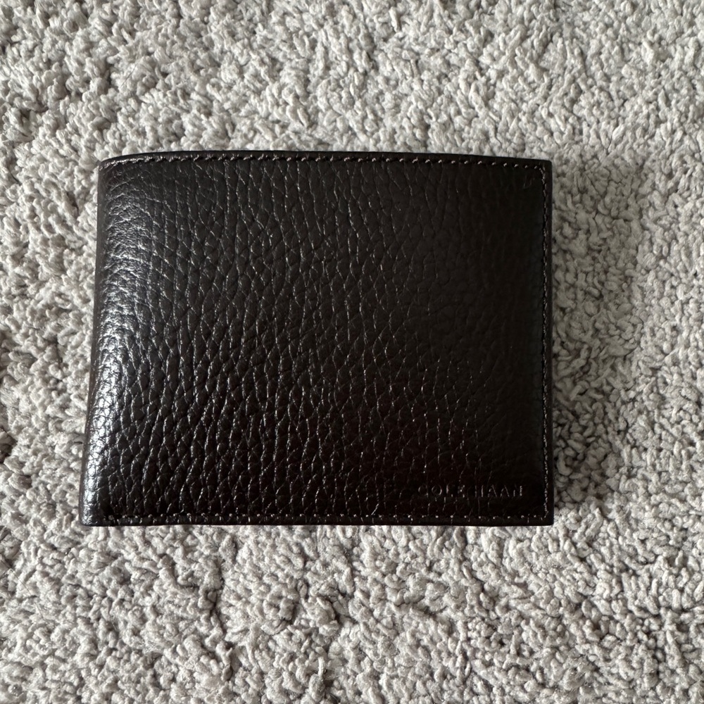 Cole Haan Dark Brown Leather Wallet
